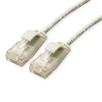 21153901-100 Roline, 300mm Cat6a, Grey RJ45 to Male RJ45 Male, UTP Unshielded, Terminated LSZH Sheath