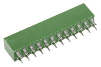 1-215307-2 TE Connectivity AMPMODU HV100 Series Straight Through Hole Mount PCB Socket, 24-Contact, 2-Row, 2.54mm Pitch, Solder