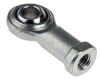 198-8967 RS PRO M8 x 1.25 Female Steel Rod End, 8mm Bore, 47mm Long, Metric Thread Standard, Female Connection Gender
