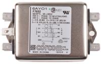 6609066-2 TE Connectivity, Corcom AYO 6A 250 V ac 50Hz, Flange Mount RFI Filter, Spade 3 Phase