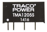 tma-1205s TRACOPOWER TMA DC-DC Converter, 5V dc/ 200mA Output, 10.8 → 13.2 V dc Input, 1W, Through Hole, +85°C Max Temp
