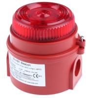 is-mb1-rr e2s IS-mB1 Series Red Flashing Beacon, 24 V dc, Surface Mount, LED Bulb, IP65
