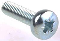553-633 RS PRO Pozidriv M5 Pan Steel Machine Screws DIN 7985Z x 20.0mm