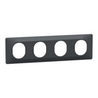 s340708 Schneider Electric Anthracite, 4 Gang, Ovalis C Series
