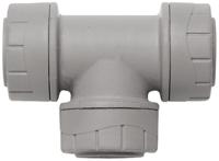 pb215-10rs Polyplumb Plastic Pipe Fitting Push Fit Equal Tee, 15mm
