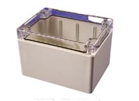 1554g2gycl Hammond 1554 Series Polycarbonate Enclosure, IP68, Clear Lid, 4.7 x 3.5 x 3.15in