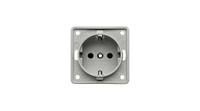 941852506 Berker 941 Grey Plug Socket, 16A, Type F - German Schuko