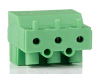 1934874 Phoenix Contact, 5mm Pitch, PT 1.5/ 3-PVH-5.0, 3 Way, , Pluggable Terminal Block, Plug, Cable Mount, Screw Termination,