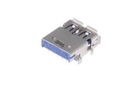 692121230100 Wurth Elektronik Right Angle, Through Hole, Socket Type A 3.0 USB Connector