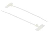 269-1867 RS PRO Cable Tie Cable Markers, Natural, Pre-printed "Blank", for Cables