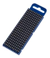 561-02600-wic2-0-pa66-bk HellermannTyton WIC2 Snap On Cable Markers, Black, Pre-printed "0", 2.8 → 3.8mm Cable, 561-02600 WIC2-0-PA66-BK