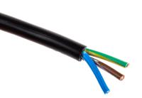 491-891 RS PRO 2183Y 0.75 mm² 3 Core Power Cable, H03VV-F, Black PVC, 100m