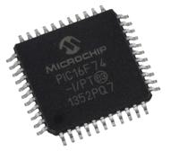 pic16f74-ipt Microchip PIC16F74-I/PT, 8 bit PIC, PIC16F74 Microcontroller, 20 MHz, 7kB FLASH, 44-Pin TQFP