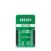 mikroe-4510 MikroElektronika Load Cell 5 Click Pressure Sensor Add On Board for AD7780 mikroBUS Socket