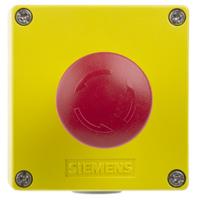 3su1851-0nb00-2aa2 Siemens SIRIUS ACT 3SU18 Series Twist Release Emergency Stop Push Button, Panel Mount, 22mm Cutout, 2NC, IP66, IP67,