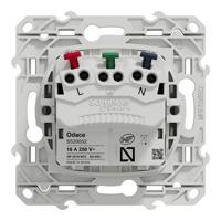 s520052 Schneider Electric White 1 Gang Plug Socket, 2 Poles, 16A, Type E - French, Indoor Use