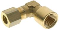 231-2576 RS PRO Threaded Fitting, Elbow Threaded Adapter, Female Metric M14 to Female BSPP 1/4in