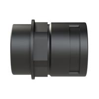bvnd-m506gt Straight, Conduit Fitting, 36mm Nominal Size, M50, Polyamide 6, Black