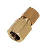 0114-04-10 Legris Brass Pipe Fitting, Straight Push Fit Compression Olive, Female BSPP 1/8in BSPP 1/8in 4mm
