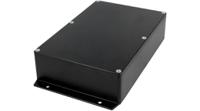 rnd-455-00434 RND RND 455 Series Black Aluminium Alloy Enclosure, IP65, Flanged, Black Lid, 171 x 121 x 55mm
