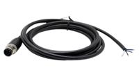 rnd-205-01213 RND Male 4 way M12 to Free Cable End Connector Cable, 2 m