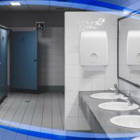 6954 Aquarius Plastic White Wall Mounting Paper Towel Dispenser, 320mm x 420mm x 150mm