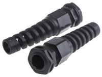 822-9606 RS PRO Black Nylon Cable Gland, PG11 Thread, 5mm min., 10mm max., IP68