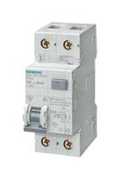 5su1356-6kk13 Siemens RCBO, 13A Current Rating, 2P Poles, 30mA Trip Sensitivity, Type B, Sentron Range