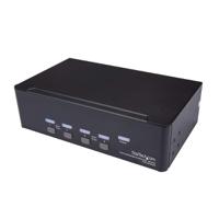 sv431dpddua2 StarTech.com 4 Port Dual Monitor USB DisplayPort KVM Switch, 3.5 mm Stereo 3840 x 2160 Maximum Resolution