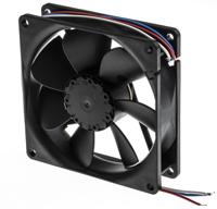 3412n2hh ebm-papst 3400 N Series Axial Fan, 12 V dc, DC Operation, 102m³/h, 2.9W, 92 x 92 x 25mm
