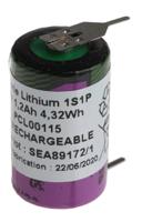 sl-350pr Tadiran Lithium Thionyl Chloride 3.6V, 1/2 AA Battery