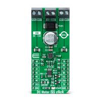mikroe-5189 Brand-Rex DC Motor 22 Click Brushed DC Motor Driver for TMC 7300 for mikroBUSTM Socket