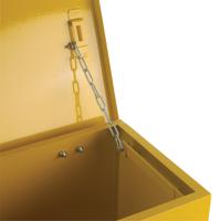 350-6078 RS PRO Yellow Steel Lockable 1 Door Hazardous Substance Cabinet, 762mm x 1000mm x 460mm