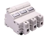 fb03a3p Lovato 100A Base Mount Fuse Holder for 22 x 58mm Fuse, 3P, 690V ac