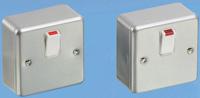 k5212-alm MK Electric Silver Metal Clad Switch, 1 Gang, Metalclad