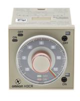 h3cr-f8-24-48vac12-48vdc Omron H3CR Series DIN Rail, Panel Mount Timer Relay, 24V ac/dc, 2-Contact, 0.05 s → 30h, 1-Function, DPDT