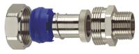 fsu32-m32-c Flexicon Straight, Conduit Fitting, 32mm Nominal Size, M32, Nickel Plated Brass IP65 rating