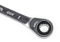 646x7 Facom 64 Series Ratchet Ring Spanner, 6mm, Metric, Double Ended, 115 mm Overall