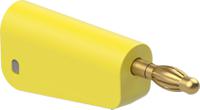 641045-24 Staubli Yellow Plug Test Plug, Screw Termination, 32A, 30V ac, Gold Plating
