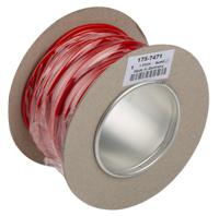 175-7471 Staubli Red 1 mm² Hook Up Wire, 17 AWG, 259/0.07 mm, 25m, PVC Insulation