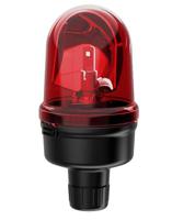 88514075 Werma 885 Series Red Rotating Beacon, 24 V, Base Mount, LED Bulb