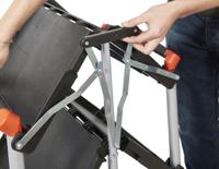 103-8687 RS PRO 3 Shelf Aluminium Folding Trolley, 670 x 430mm, 8kg Load