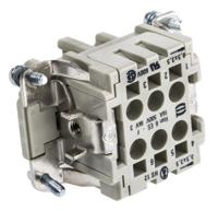 09330062716 HARTING Heavy Duty Power Connector Insert, 10A, Female, Han ES Series, 6 Contacts