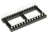 110-87-628-41-001101 Preci-Dip 2.54mm Pitch Vertical 28 Way, Through Hole Turned Pin Open Frame IC Dip Socket, 1A