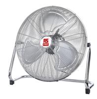 179-2263 RS PRO Floor Fan 70,80,100m³/min 450mm blade diameter 3 speed 230 V with plug: Type C - European Plug