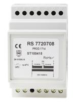 772-0708 RS PRO 8VA DIN Rail Transformer, 230V ac Primary, 12V ac Secondary
