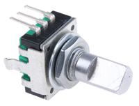 pec11r-4215f-n0024 Bourns 24 Pulse Incremental Mechanical Rotary Encoder with a 6 mm Flat Shaft, Through Hole