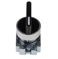 205-2370 RS PRO 2 Position Selector Switch Head, 22mm Cutout, Black Handle