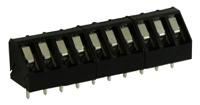 897-0904 RS PRO PCB Terminal Block, 10-Contact, 5mm Pitch, Through Hole Mount, 1-Row, Screw Termination