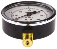 346530 Brannan G 3/8 Analogue Pressure Gauge 4bar Bottom Entry 100mm Outside Diameter